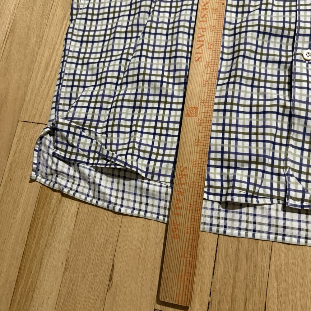 Vintage Ermenegildo Zegna Shirt Mens XXL Plaid  Button Down Classiccore Preppy‎ - Picture 7 of 8